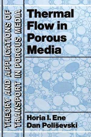 Thermal Flows in Porous Media de H.I. Ene