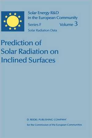 Prediction of Solar Radiation on Inclined Surfaces de J.K. Page