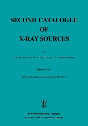 Second Catalogue of X-ray Sources de Pavel Rafaelovich Amnuel