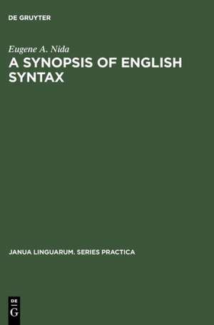 A Synopsis of English Syntax de Eugene A. Nida