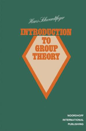 Introduction to Group Theory de Hans Schwerdtfeger