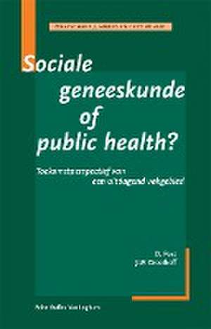 Sociale geneeskunde of public health: Toekomstperspectief van een uitdagend vakgebied de BSL Fictief