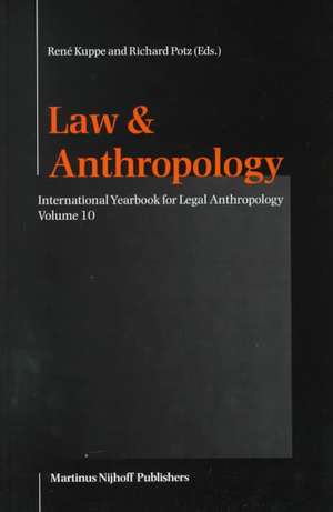 International Yearbook for Legal Anthropology, Volume 10 de René Kuppe