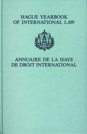 Hague Yearbook of International Law / Annuaire de la Haye de droit International, Vol. 14 (2001) de A. Ch Kiss