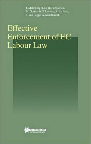 Effective Enforcement of EC Labour Law de J. Malmberg