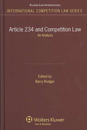 Article 234 and Competition Law. an Analysis de Rodger