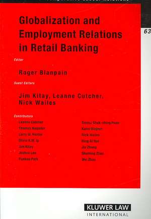 Globalization and Employment Relations in Retail Banking de Roger Blanpain