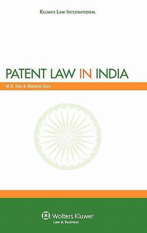 Patent Law in India de RAO