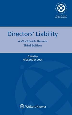 DIRECTORS LIABILITY A WORLDWID de Alexander Loos