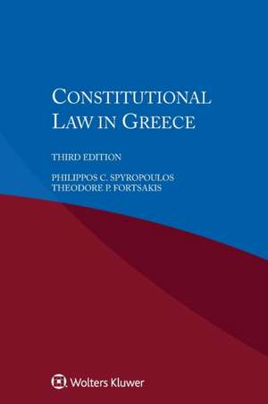 Constitutional Law in Greece de Philippos C. Spryopoulos