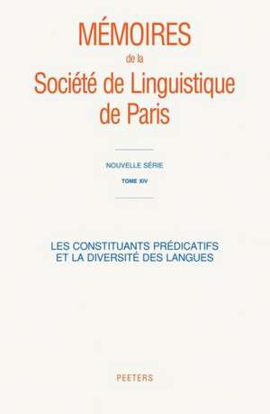 Les Constituants Predicatifs Et la Diversite Des Langues de Peeters