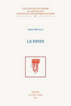 Le Hindi de A. Montaut