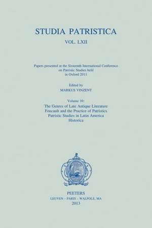 Studia Patristica. Vol. LXII - Papers Presented at the Sixteenth International Conference on Patristic Studies Held in Oxford 2011: The Gen de M. Vinzent