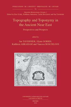 Topography and Toponymy in the Ancient Near East: Perspectives and Prospects de K. Abraham