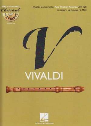 Alto (Treble) Recorder Concerto in A Minor, RV 108 de Antonio Vivaldi