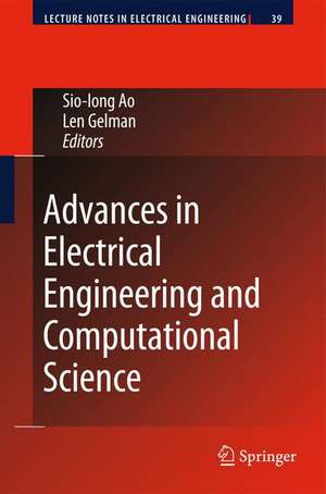 Advances in Electrical Engineering and Computational Science de Len Gelman