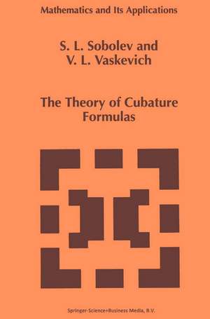 The Theory of Cubature Formulas de S.L. Sobolev