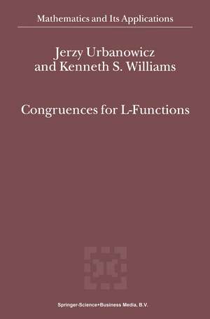 Congruences for L-Functions de J. Urbanowicz