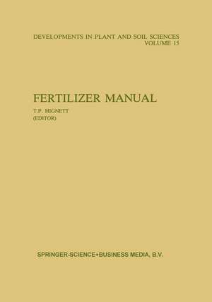 Fertilizer Manual de Travis P. Hignett