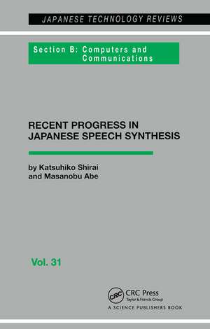 Japanese Speech Synthesis de Jeffry H. Shirai