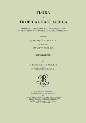 Flora of Tropical East Africa - Sapindaceae (1998) de B. Verdcourt