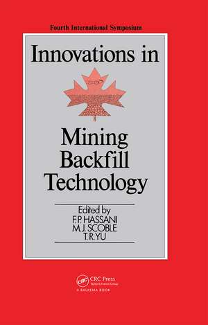 Innovations in Mining Backfill Technology de F.P. Hassani