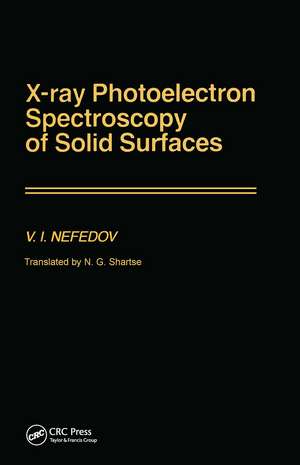 X-Ray Photoelectron Spectroscopy of Solid Surfaces de V.I. Nefedov