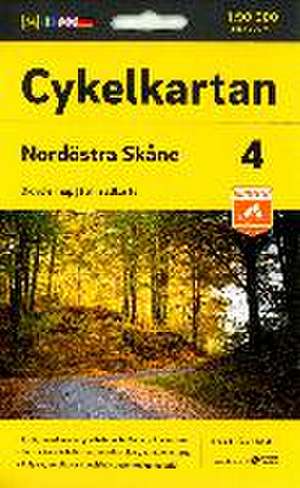 Cykelkartan Blad 4 Nordöstra Skåne 1:90000