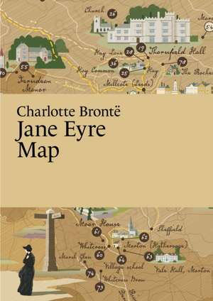 Charlotte Bronte: Jane Eyre Map de Martin Thelander Paris Grafik