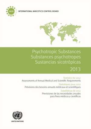 Psychotropic Substances: Statistics for 2012 - Assessments of Annual Medical and Scientific Requirements de United Nations