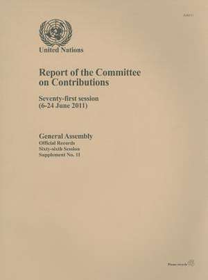 Report of the Committee on Contributions Supplement No. 11 de United Nations