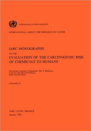 Polynuclear Aromatic Compounds: Bitumens, Coal-Tars and Derived Products, Shale-Oils and Soots de Iarc