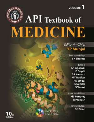 API Textbook of Medicine (Volume I & II) de YP Munjal