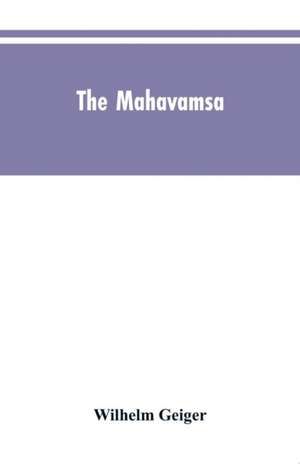 The Mahavamsa de Wilhelm Geiger