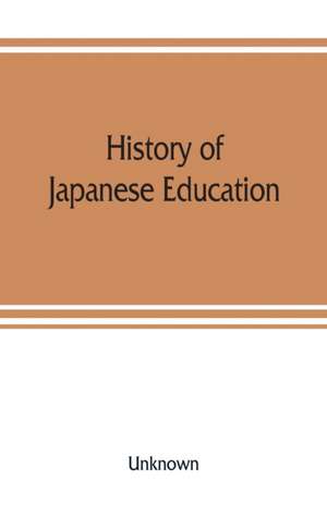 History of Japanese education de Unknown