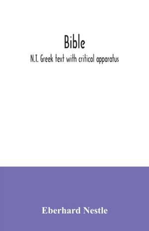 Bible de Eberhard Nestle