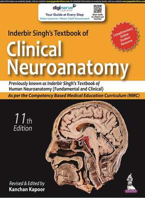 Inderbir Singh's Textbook of Clinical Neuroanatomy de Kanchan Kapoor