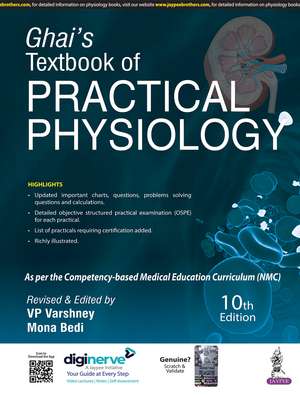 Ghai's Textbook of Practical Physiology de VP Varshney