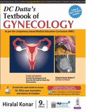 DC Dutta's Textbook of Gynecology de Hiralal Konar