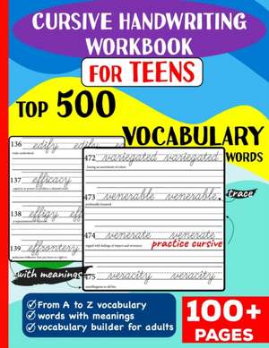 Daniel, S: Cursive Handwriting Workbook for Teens
