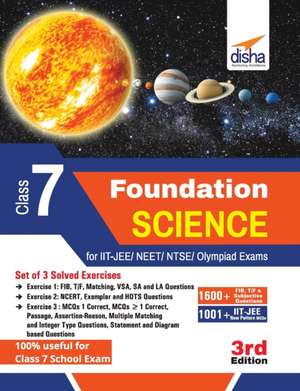 Foundation Science for IIT-JEE/ NEET/ NTSE/ Olympiad Class 7 - 3rd Edition de Disha Experts