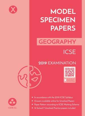Model Specimen Papers for Geography de Oswal Publishers
