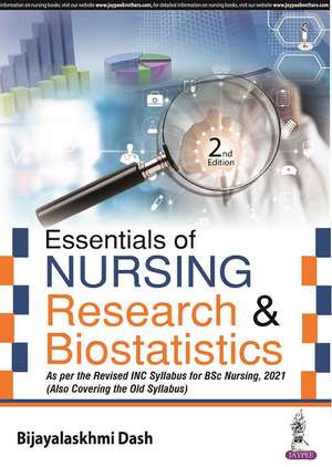 Essentials of Nursing Research & Biostatistics de Bijayalakshmi Dash