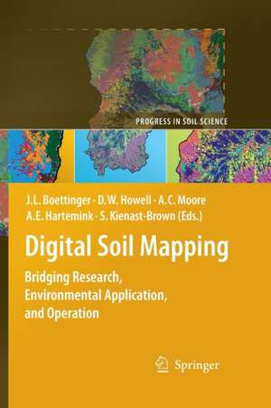 Digital Soil Mapping: Bridging Research, Environmental Application, and Operation de Janis L. Boettinger