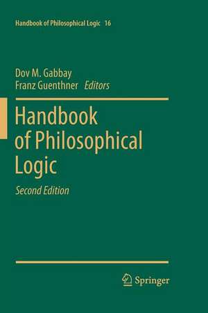 Handbook of Philosophical Logic: Volume 16 de Dov M. Gabbay