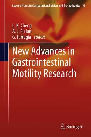 New Advances in Gastrointestinal Motility Research de L. K. Cheng