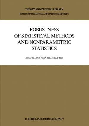 Robustness of Statistical Methods and Nonparametric Statistics de Dieter Rasch