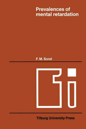 Prevalences of mental retardation de F.M. Sorel