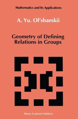 Geometry of Defining Relations in Groups de A.Yu. Ol'shanskii