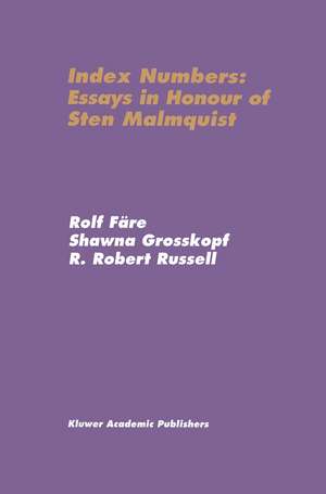 Index Numbers: Essays in Honour of Sten Malmquist de Rolf Färe